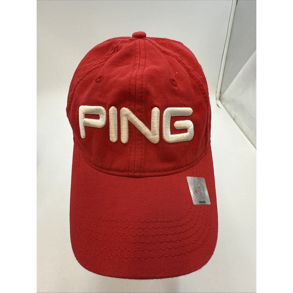 CAP HAT Ping Golf‎ Red Play Your Best Flexfit Sensorcool L-XL NEW